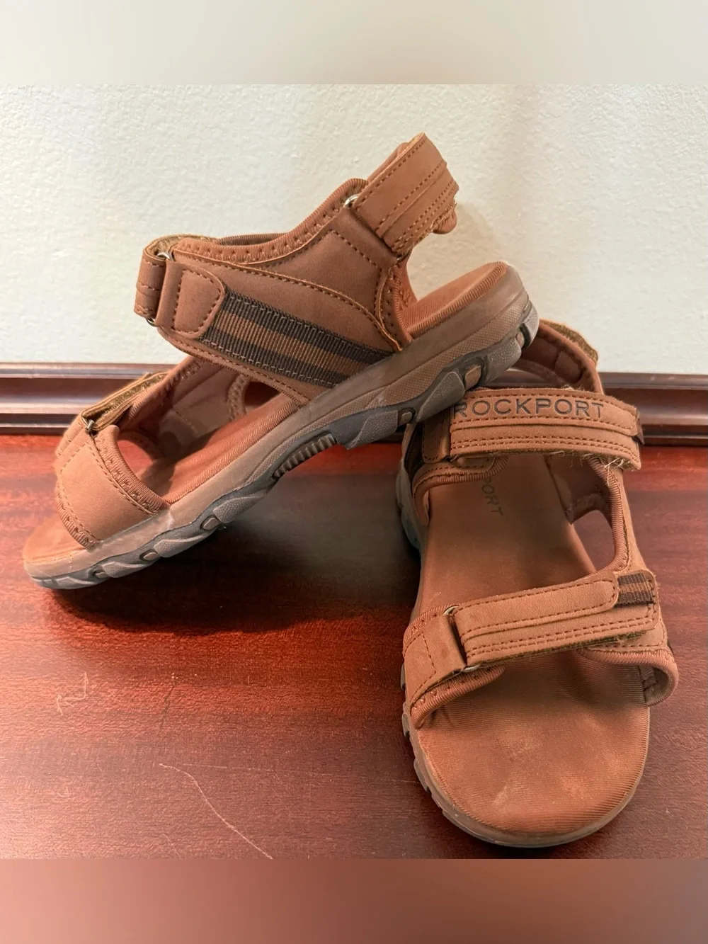 Rockport Kids Brown Adjustable Strap Sandals